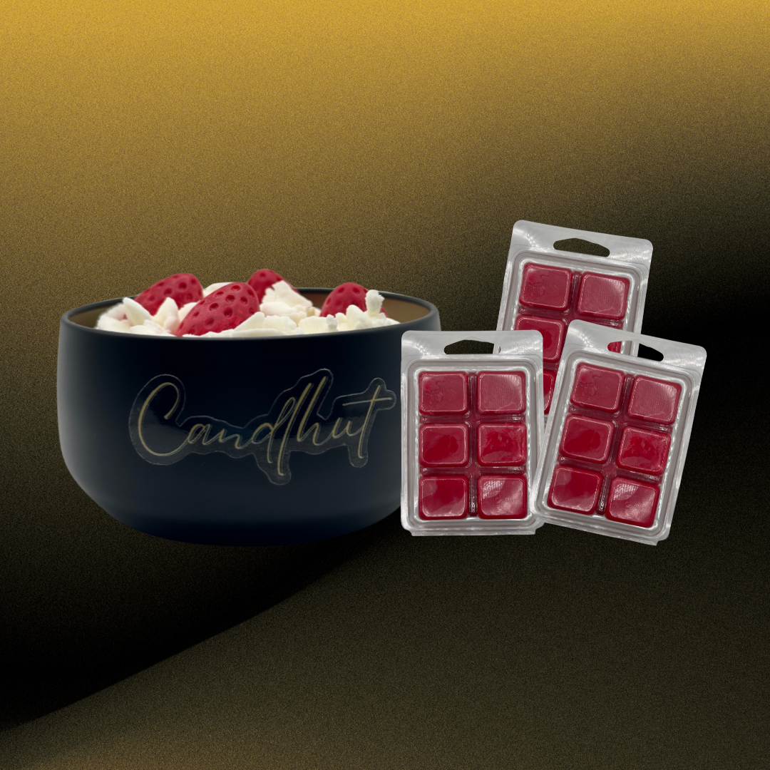 Strawberries & Cream 7oz & 3 Wax Melts